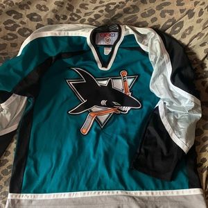 Vintage 90s San Jose Sharks CCM XL Hockey Jersey